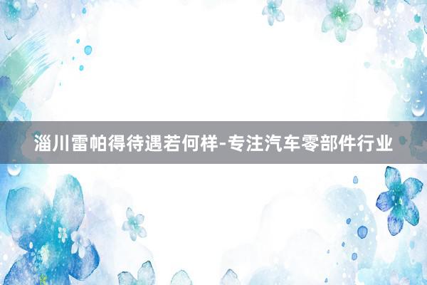 淄川雷帕得待遇若何样-专注汽车零部件行业